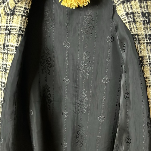MAKE OFFER Authentic GUCCI Oversized TWEED TRENCH COAT MIDI JACKET G Check - Picture 14 of 16